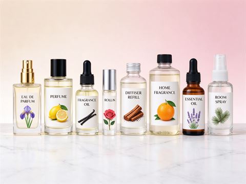 Fragrance & essential oils — bottle and container formats
