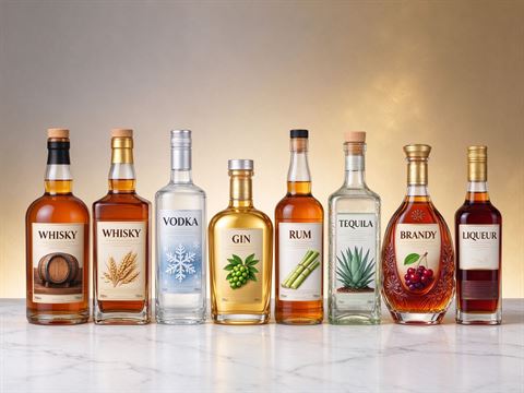 Spirits & cocktail ingredients — bottle and container formats