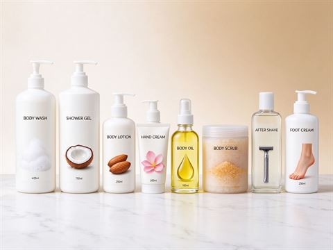 Bath & body care — bottle and container formats