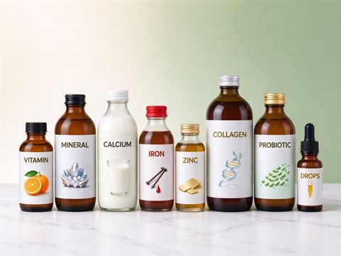 Nutraceuticals & health food — bottle and container formats