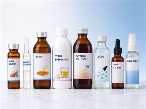 Oral liquid medicine — bottle and container formats