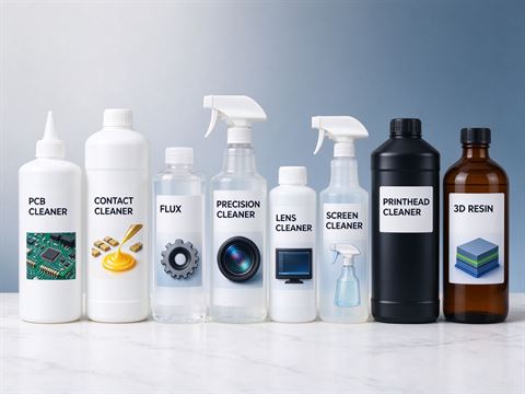 Electronics & precision manufacturing chemicals — bottle and container formats