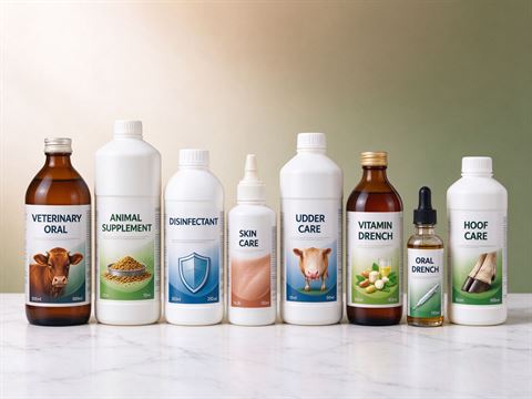 Veterinary & animal health — bottle and container formats